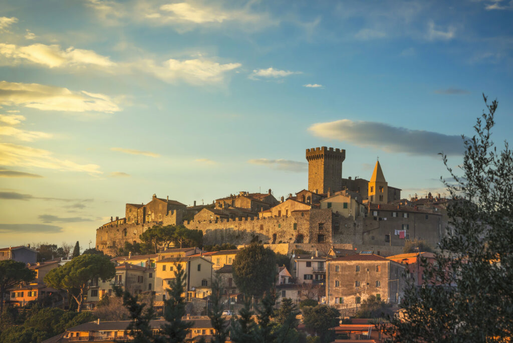 Capalbio medieval village tuscany farmhouse